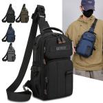 New Arrival Men's Crossbody Chest Bag Waterproof Black Oxford Men Women Stylish Personality Portable Single Chest Bag