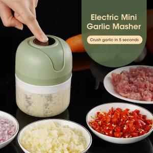 Mini Electric Vegetable Cutter Chopper Garlic Masher Crusher