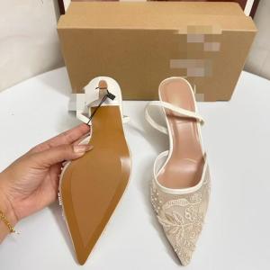 QuiteS Za 2025 New Temperament Stiletto Heels