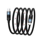 Fast Charging 60W 27W Type C to Type C Cable Transparent with Light