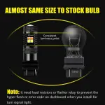 AUXLIGHT 3157 4157 3155 3457 Switchback LED Bulbs 16SMD Chipsets Parking Lights/Daytime Running Lights/DRL and Turn Signal Lights with Projector Replacement, White/Amber (Pack of 2)