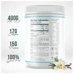 Vanilla Multi Collagen Protein Powder - 400g - Unsweetened - 5 Types of Collagen Peptides - Hydrolysed Grass Fed Bovine, Wild Caught Marine & Free-Range Chicken - Keto Approved