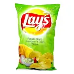 Crisps - Lays Potato Chips Sour Cream & Onion 105g