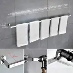 ZJYWMM Wall Mounted Single Towel Rails Bar, 40cm-120cm SUS 304 Stainless Steel Brushed Finish Towel Holder Rod for Bathroom or Kitchen (Size : 90cm)
