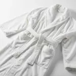 Cotton Bathrobe XL 550GSM Terry Inside White