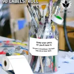 iEager M110 Thermal Labels, 1.97"x3.15" (50x80mm) Label Stickers Self-Adhesive Sticker for M120/M110/M110s/M200/M220 Label Maker, 90 Stickers/Roll, White