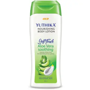 Yuthika Aloe Vera Soft Touch Body Lotion for Women & Men, Lightweight, Non-Greasy Moisturizer for Soft, Smooth Skin, All Skin Types (300ml)