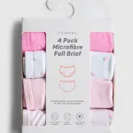 4-Pack Microfibre Full Briefs - Pink