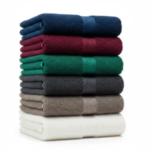 Color Hand Towels 600GSM 50 x 90cm 100% Combed Cotton Reactive Dyed