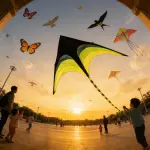 Giant Green Gradient Color Kite