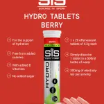 Science in Sport Hydro Electrolyte Tablets 20 pcs. Berry – Vegan & Gluten-Free, Ideal to Promote Hydration and Maintain Electrolytes Balance (Packaging May Vary)