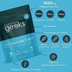 Magnesium Glycinate 3-in-1 Complex - 1800mg Magnesium Supplements as Magnesium Bisglycinate, Magnesium Citrate & Magnesium Malate - 90 Vegan Capsules, Triple High Absorption - 384mg Elemental, UK Made