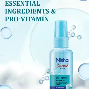 Nisha Hair Serum EverSilk Argan Oil Serum 100ml - Hair Serum for Dry Frizzy Hair, Hair Serum for Women & Men, Serum for Hair Smoothing