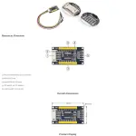 XICOOLEE MCP23017 I/O Expansion Board Module SG-IO-E017, 16 I/O Pins Supports for Raspberry Pi Series, Onboard 3-Digit DIP Switch, I2C Interface Compatible with 3.3V/5V Working Level