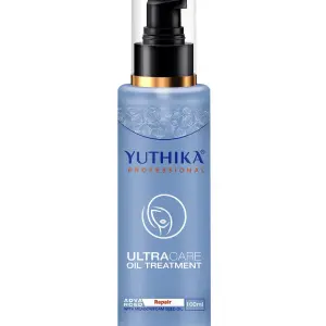 Yuthika Hair Oil - UltraCare Hair Treatment Oil 100ml for Dry, Damaged & Frizzy Hair - Light & Non-Sticky Hair Care Oil for Men & Women, Soft & Strong Hair for All Hair Types