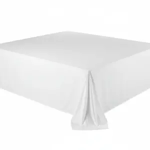 Flat Sheet King 220TC 280 x 290cm 60/40 Poly-Cotton White
