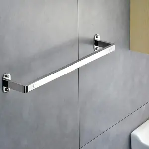 ZJYWMM Wall Mounted Single Towel Rails Bar, 40cm-120cm SUS 304 Stainless Steel Brushed Finish Towel Holder Rod for Bathroom or Kitchen (Size : 90cm)