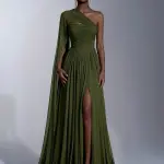 Beaded Sequin Velvet Waist Sash Dress