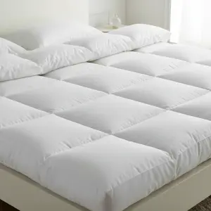 Mattress Comforter Topper 600GSM 100 x 200cm White